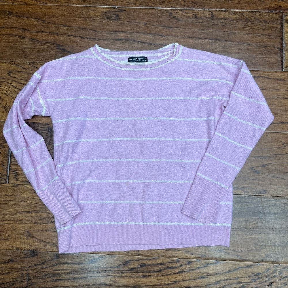 Banana Republic Striped filpucci wool Crew‎ Neck Sweater